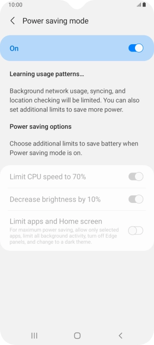 Press the Home key to return to the home screen.