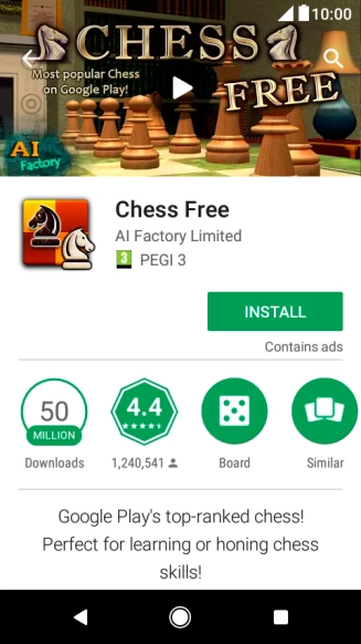 Press INSTALL and follow the instructions on the screen to install the app.