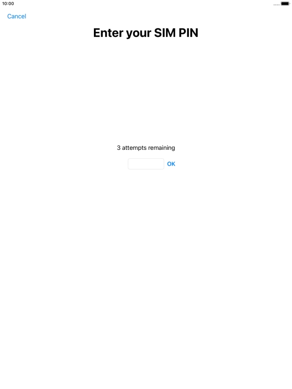 If your SIM is locked, key in your PIN and press OK.