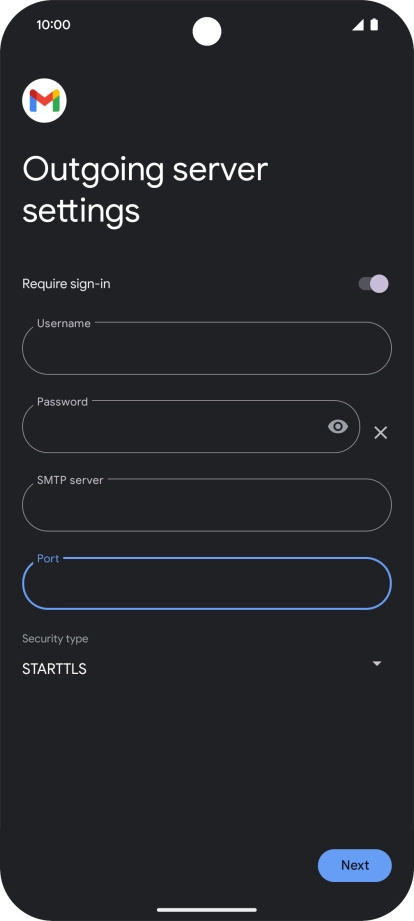 Press the drop down list below 