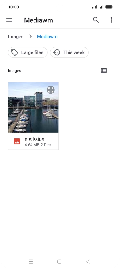 Press the required file.