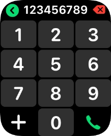 Key in the required number and press the call icon.