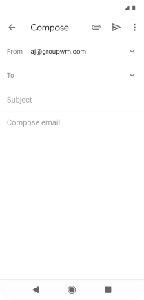 Press To and key in the first letters of the recipient's name.