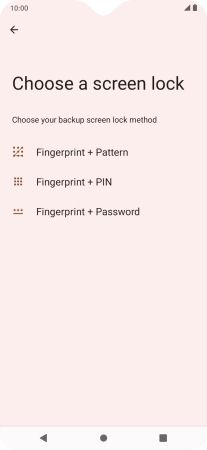 Press the required phone lock code and follow the instructions on the screen to create an additional phone lock code.