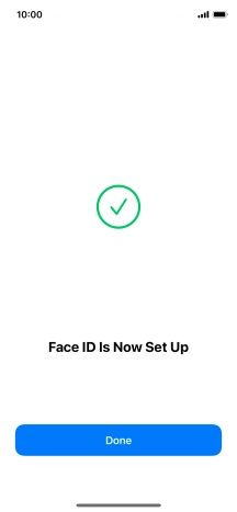 Press Done. If you haven't previously selected a phone lock code, key in a code of your own choice twice.