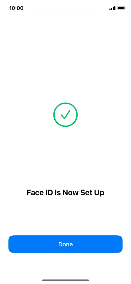 Press Done. If you haven't previously selected a phone lock code, key in a code of your own choice twice.