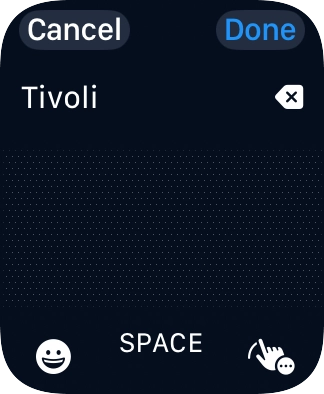 Key in the required destination and press Done.