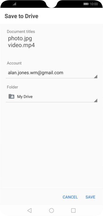 Press the field below 