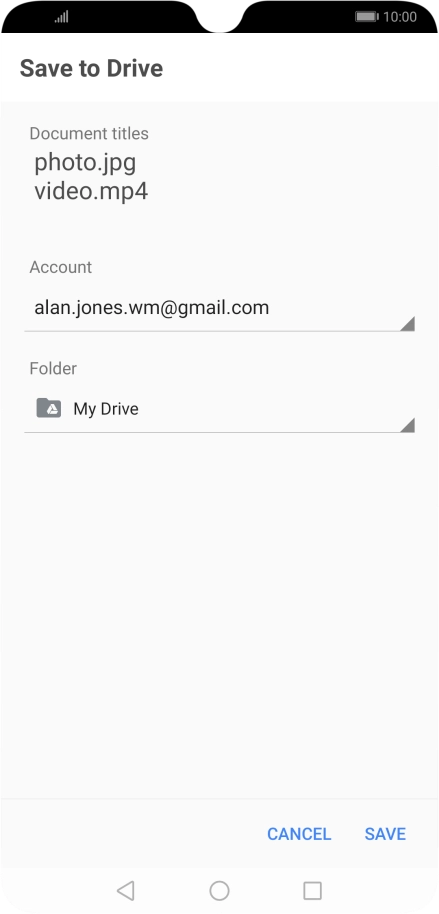 Press the field below 