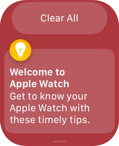 Press the required notification to open it.