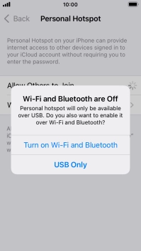 If Wi-Fi is turned off, press Turn on Wi-Fi and Bluetooth.