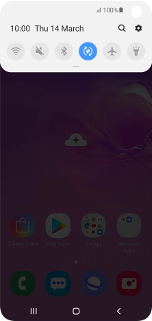Press the settings icon.