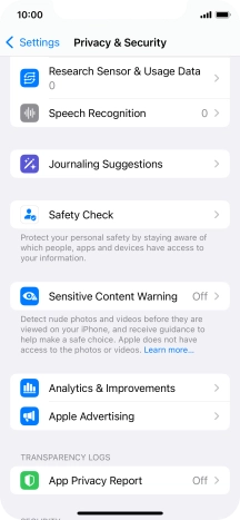 Press App Privacy Report.