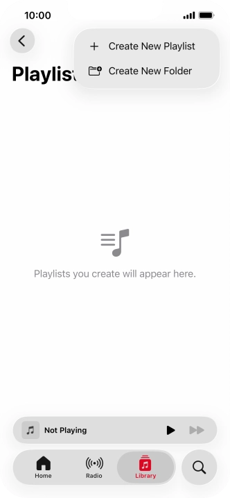 Press Create New Playlist.