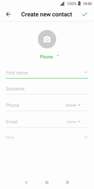 Press the address book drop down list.