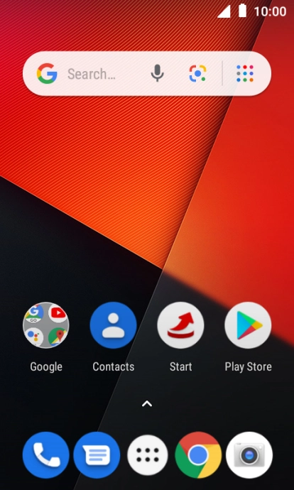 Press the message icon.