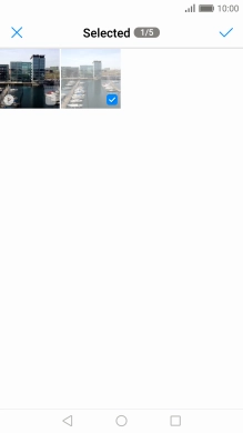 Press the confirm icon.