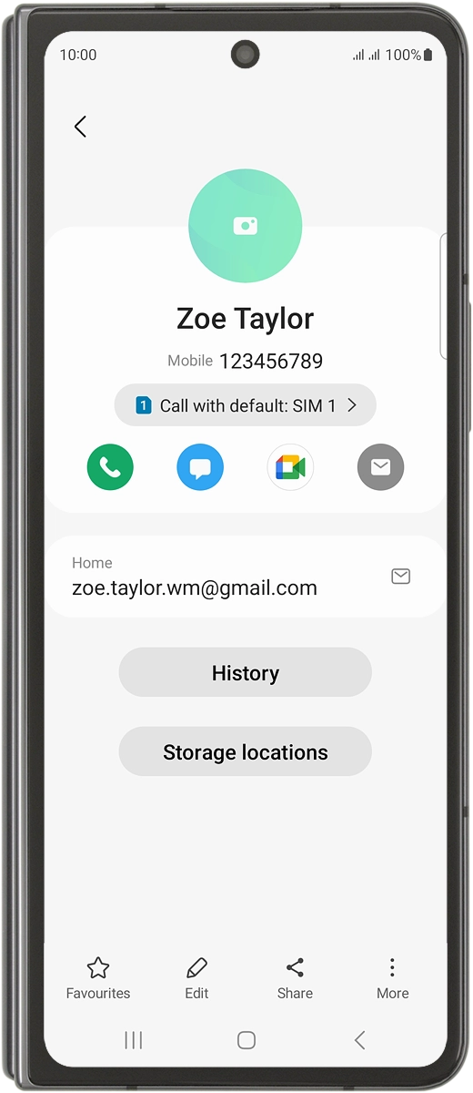 Press the call icon.