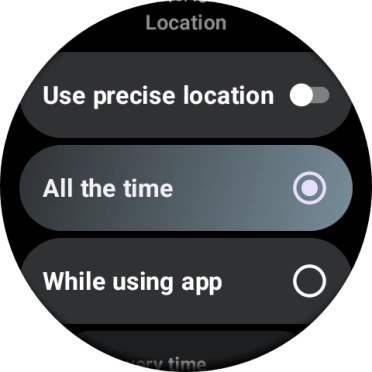 Follow the instructions on the screen to select the required settings and turn the function on or off.