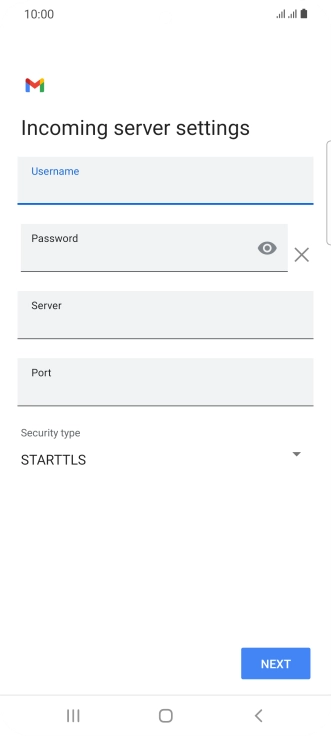 Press the field below 