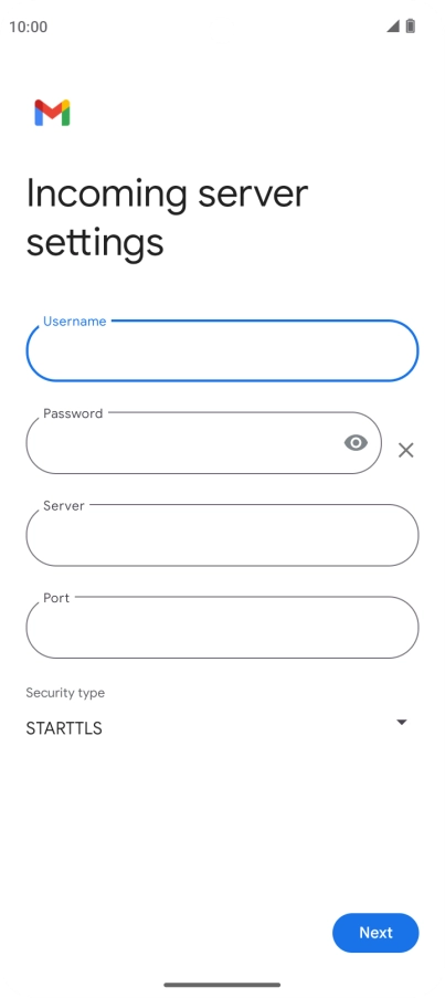 Press the field below 