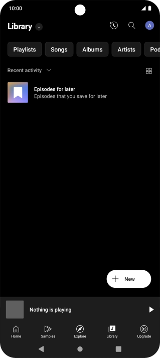 Press the drop down list.