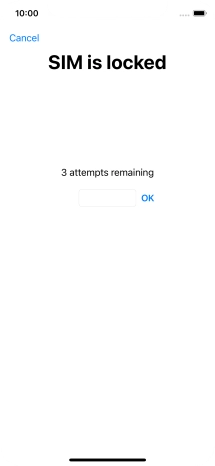 If your SIM is locked, key in your PIN and press OK.