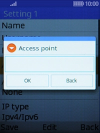 Key in live.vodafone.com and press the Left selection key.