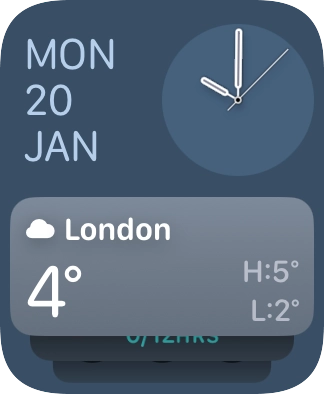 Press and hold anywhere on the screen.