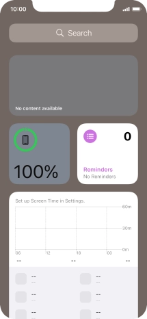 Slide your finger upwards on the screen.