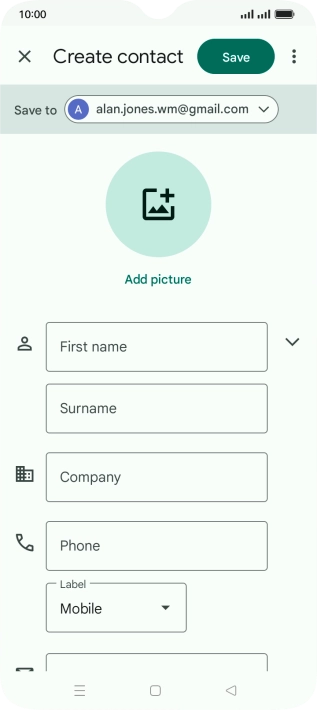 Press the drop down list next to 