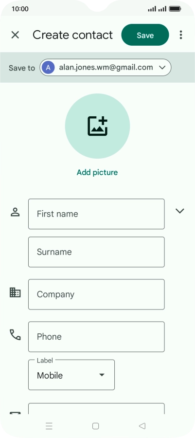 Press the drop down list next to 