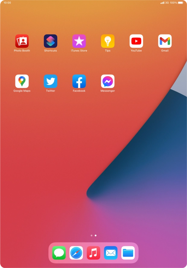 Press and hold the required app.