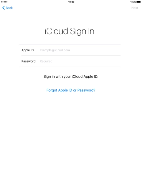 Press the field next to 