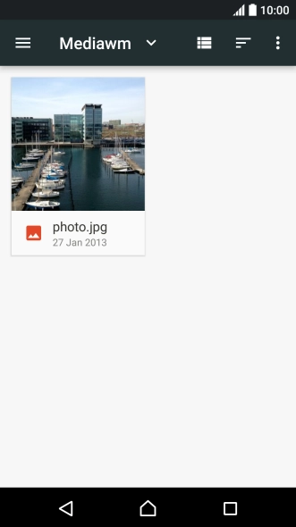 Press the required file.