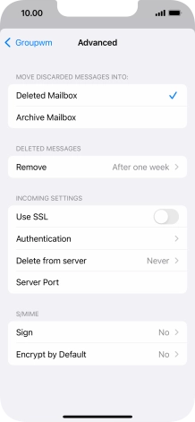 Press Authentication.