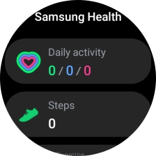 Under Daily activity, you can see how far you are from completing your daily activity goals.