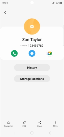 Press the Home key to return to the home screen.