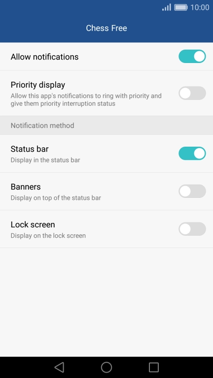 Press Allow notifications to turn on the function.