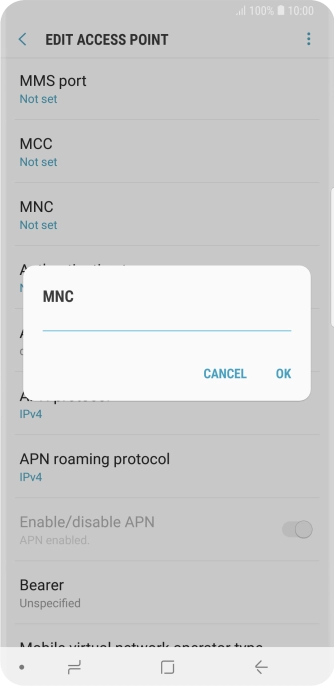Key in 03 and press OK.