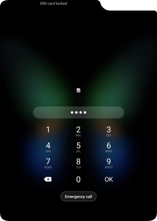 If you're asked to key in your PIN, do so and press OK.