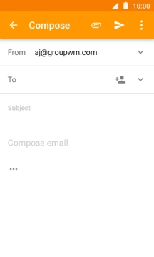Press To and key in the first letters of the recipient's name.