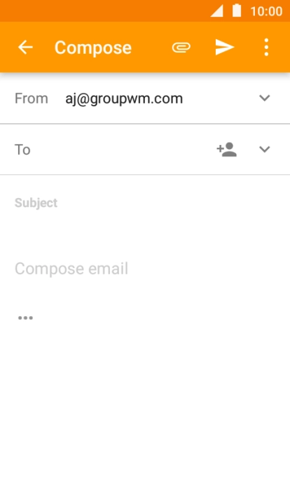 Press To and key in the first letters of the recipient's name.