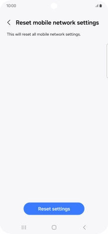 Press Reset settings.