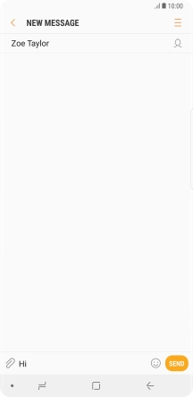 Press the attachment icon.