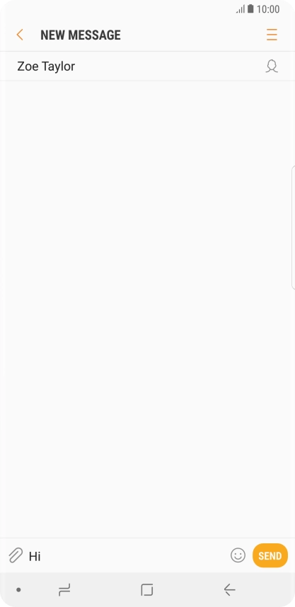 Press the attachment icon.