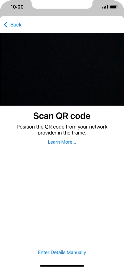 Place the QR code you've received inside the phone camera frame to scan the code.