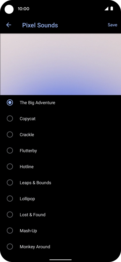 Press the required ring tones to hear them.