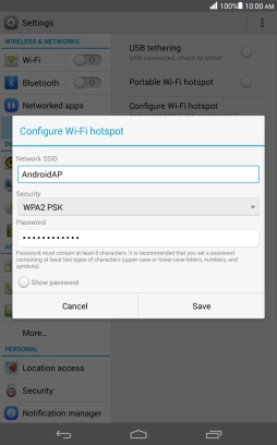 Press the field below 