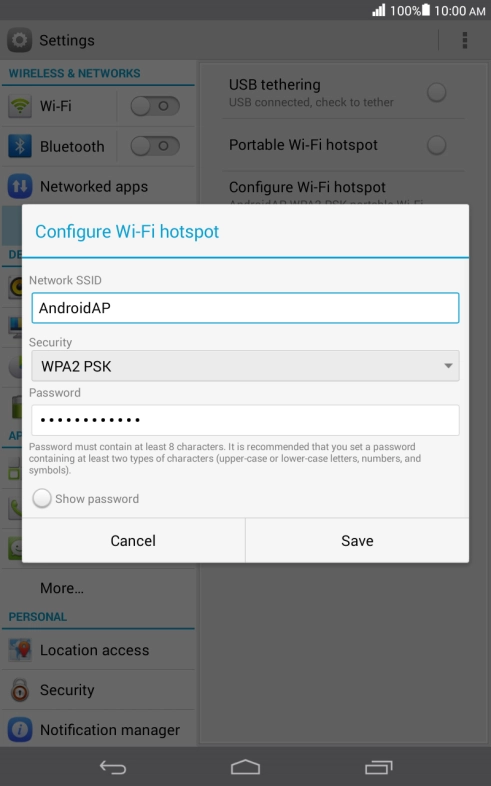 Press the field below 